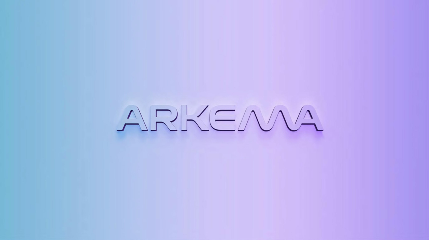 Logo Arkema sur un fond dégradé