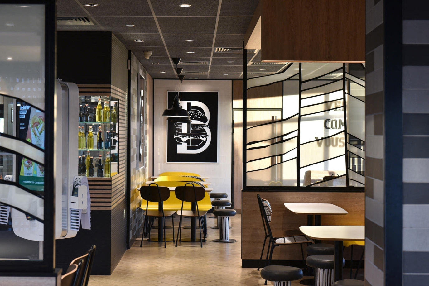 Image de l'intérieur d'un Mcdo