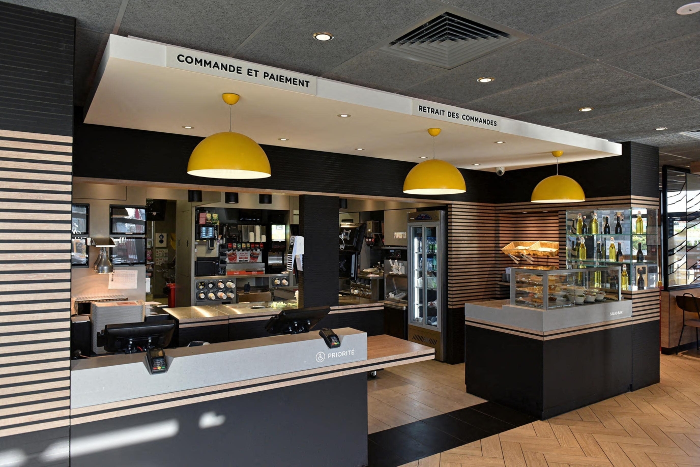 Image de l'intérieur d'un Mcdo