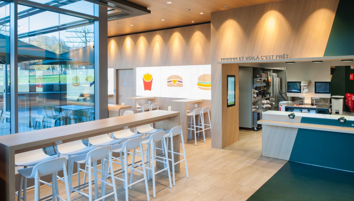 Image de l'intérieur d'un Mcdo