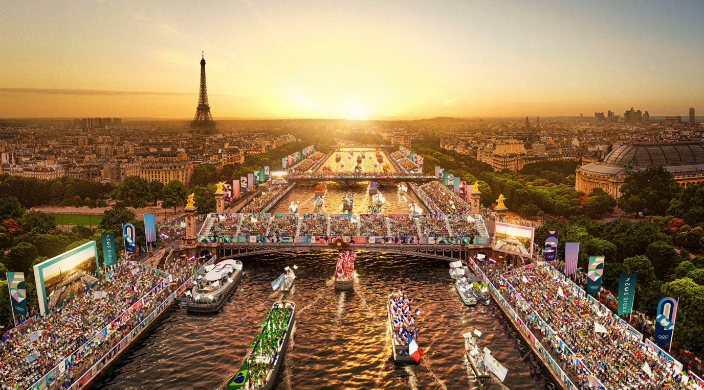 Image de Paris lors de la cérémonie d'ouverture des JO Paris 2024