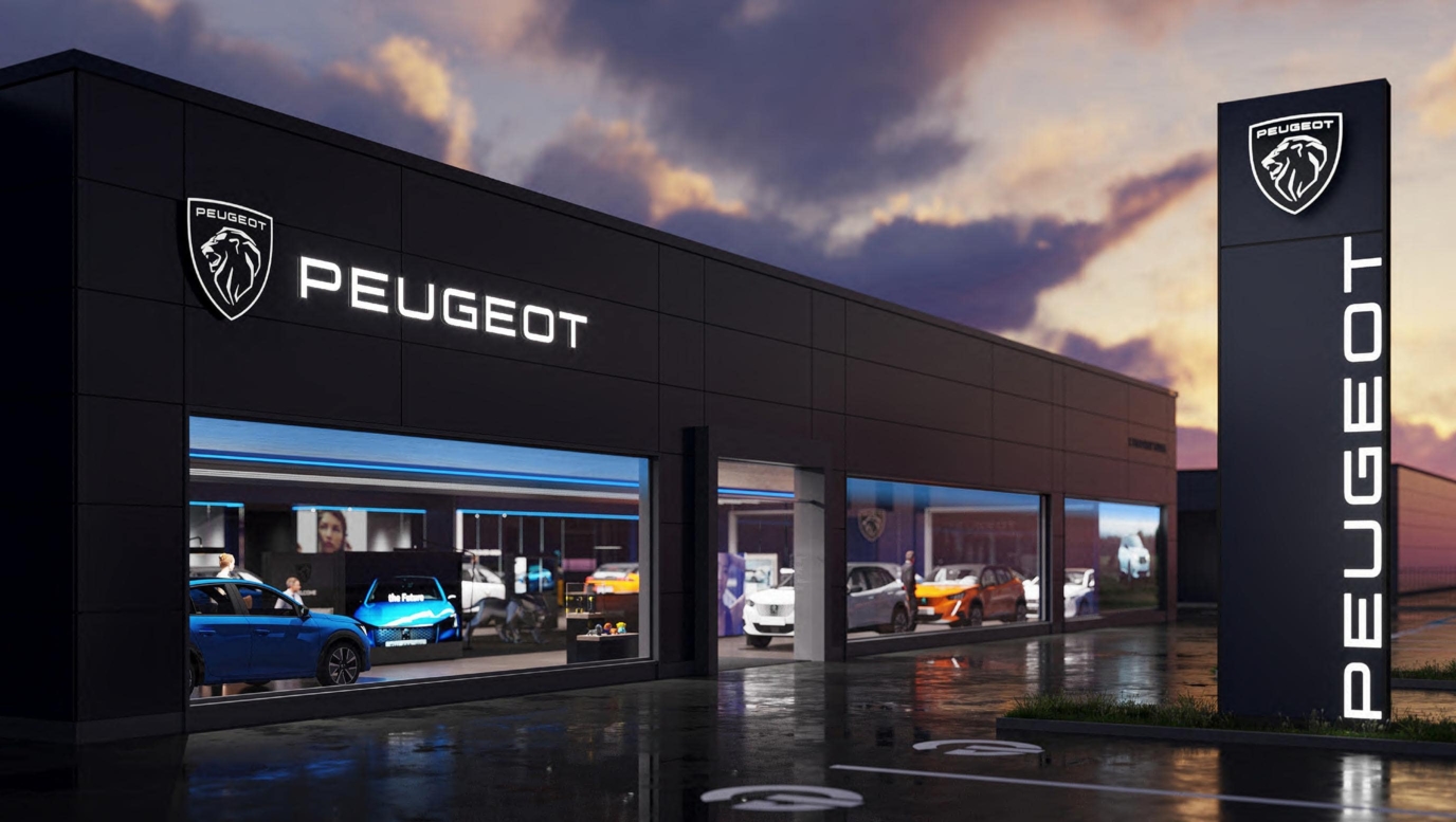 Image de l'extérieur d'un concession Peugeot