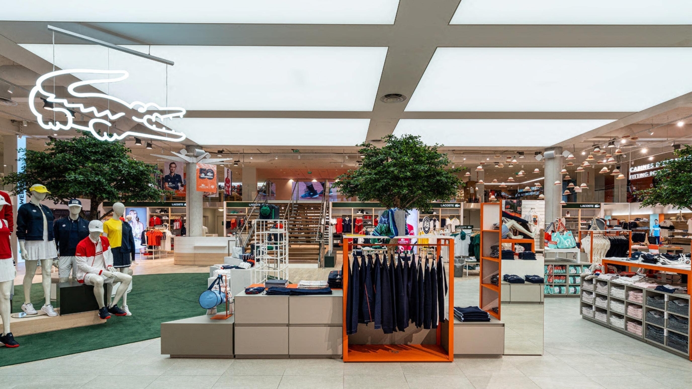 intérieur du magasin Roland Garros